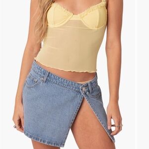 Edikted Mercy Sheer Mesh Bra Top